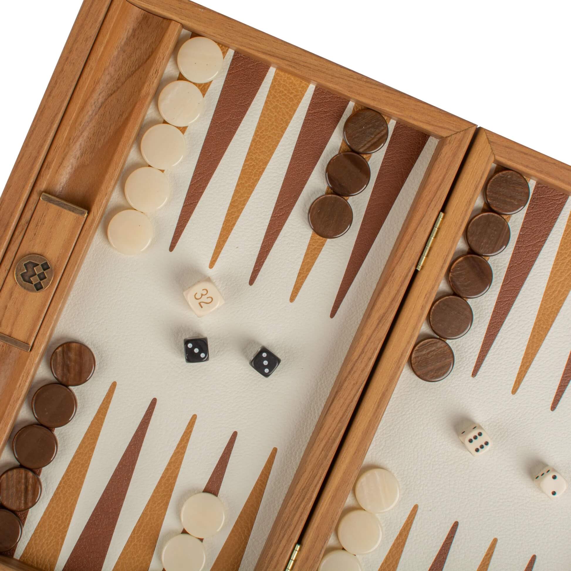 Knitted Leather Backgammon Set