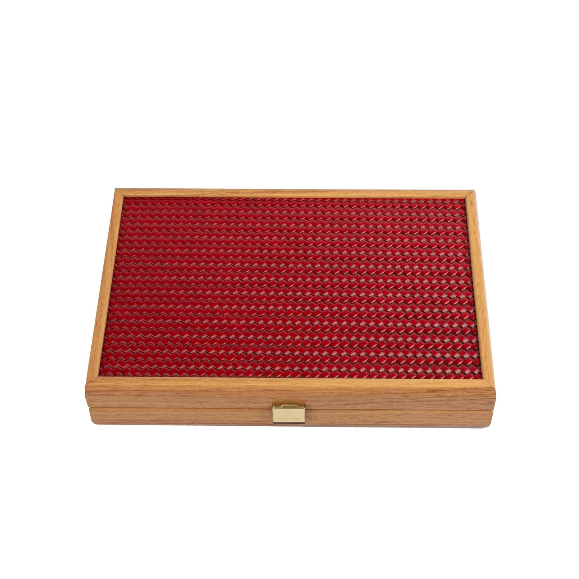 Knitted Leather Backgammon Set