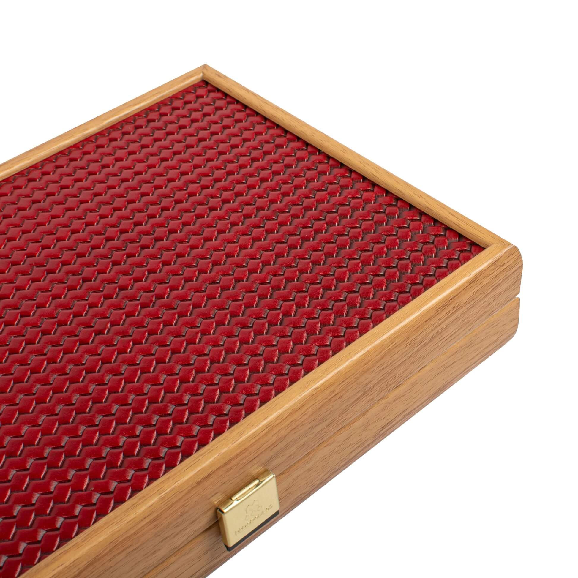 Knitted Leather Backgammon Set