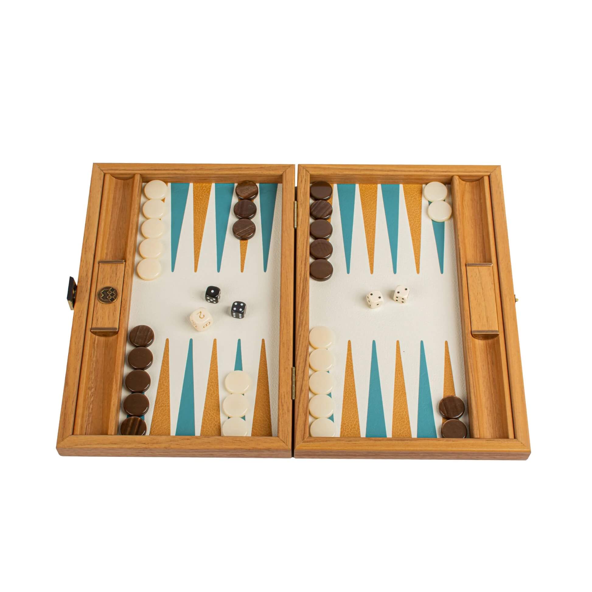 Knitted Leather Backgammon Set