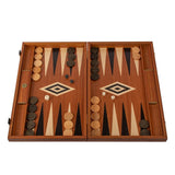 Mahogany Inlaid Backgammon Set