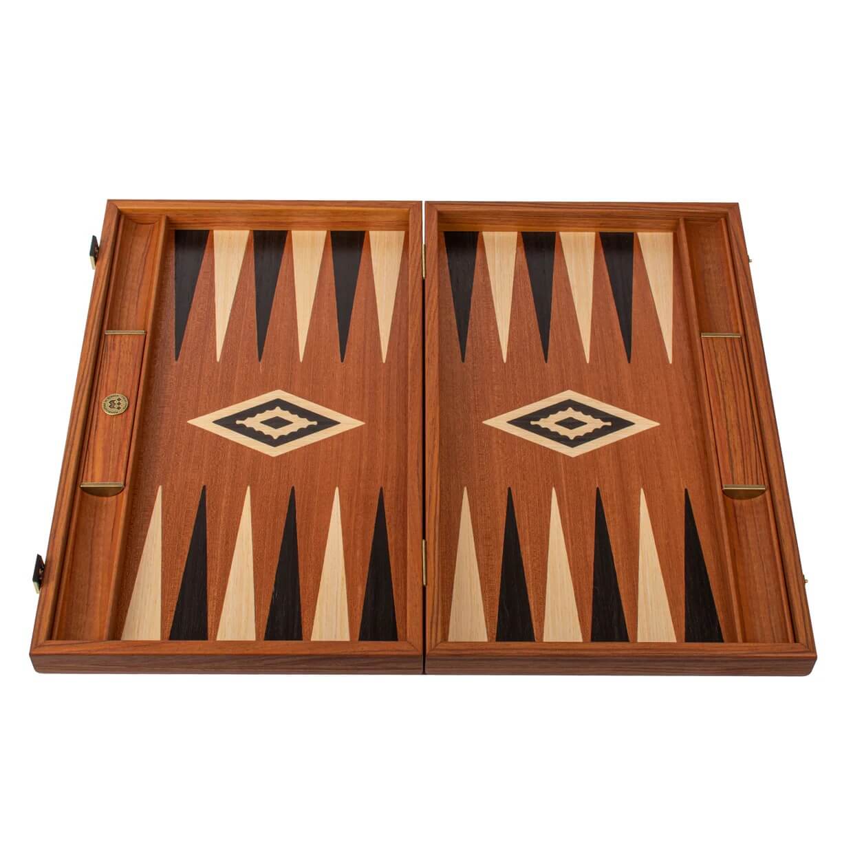 Mahogany Inlaid Backgammon Set
