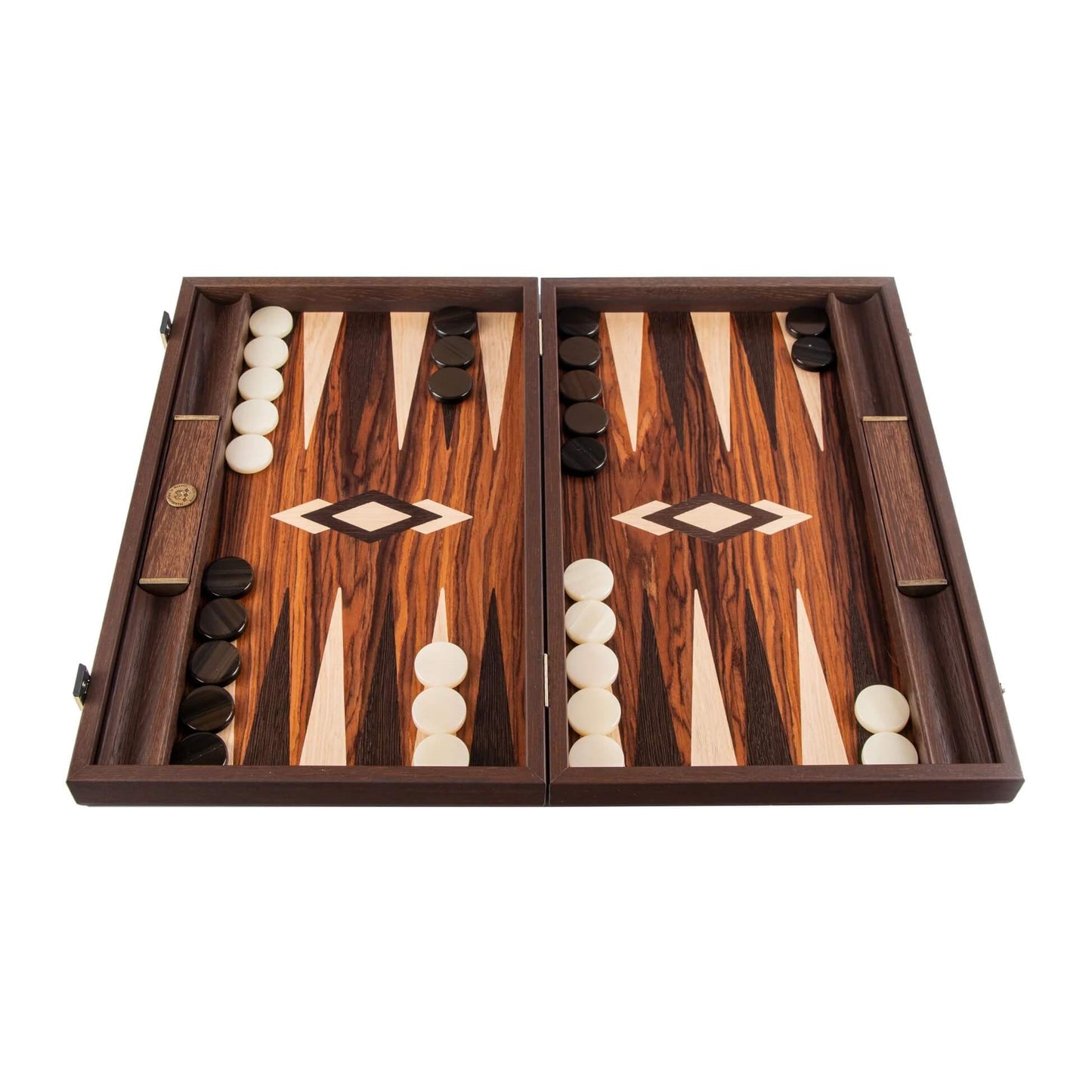 Palisander Crown Cut Backgammon Set