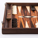 Palisander Crown Cut Backgammon Set