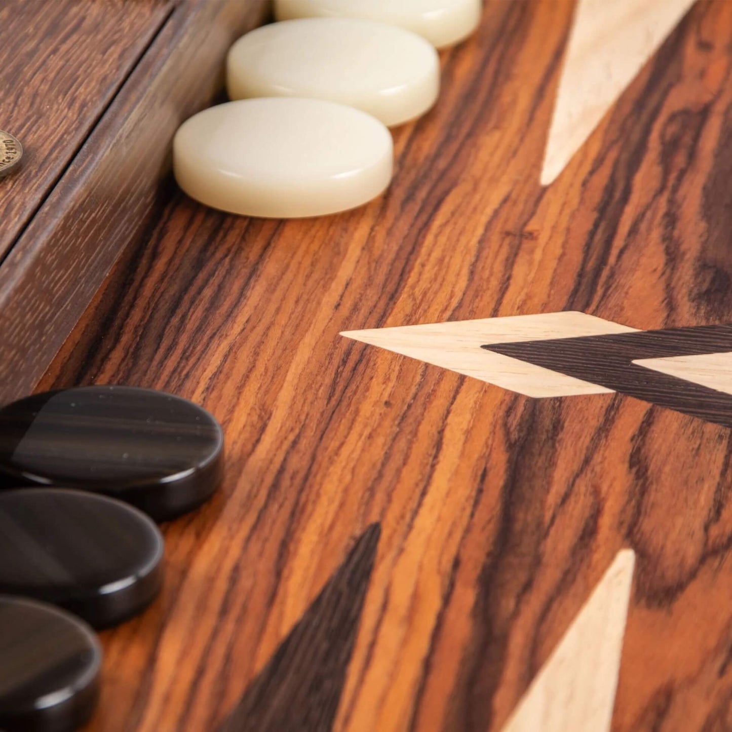 Palisander Crown Cut Backgammon Set