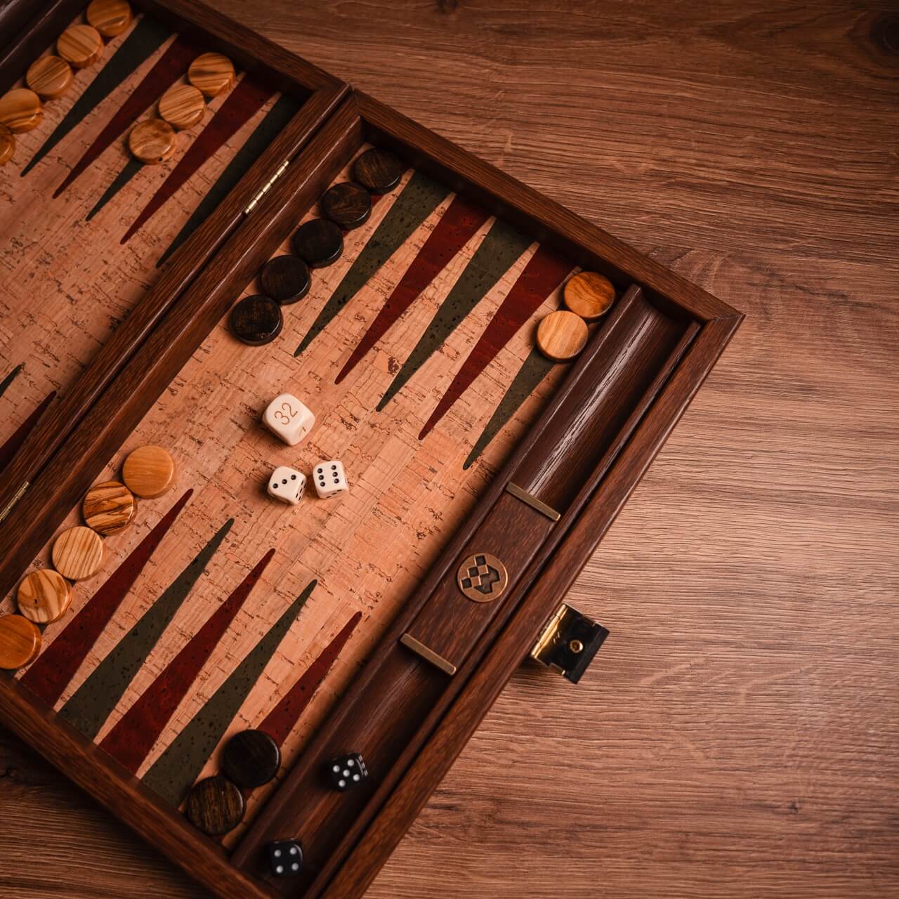 Cork Backgammon Set