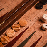 Cork Backgammon Set