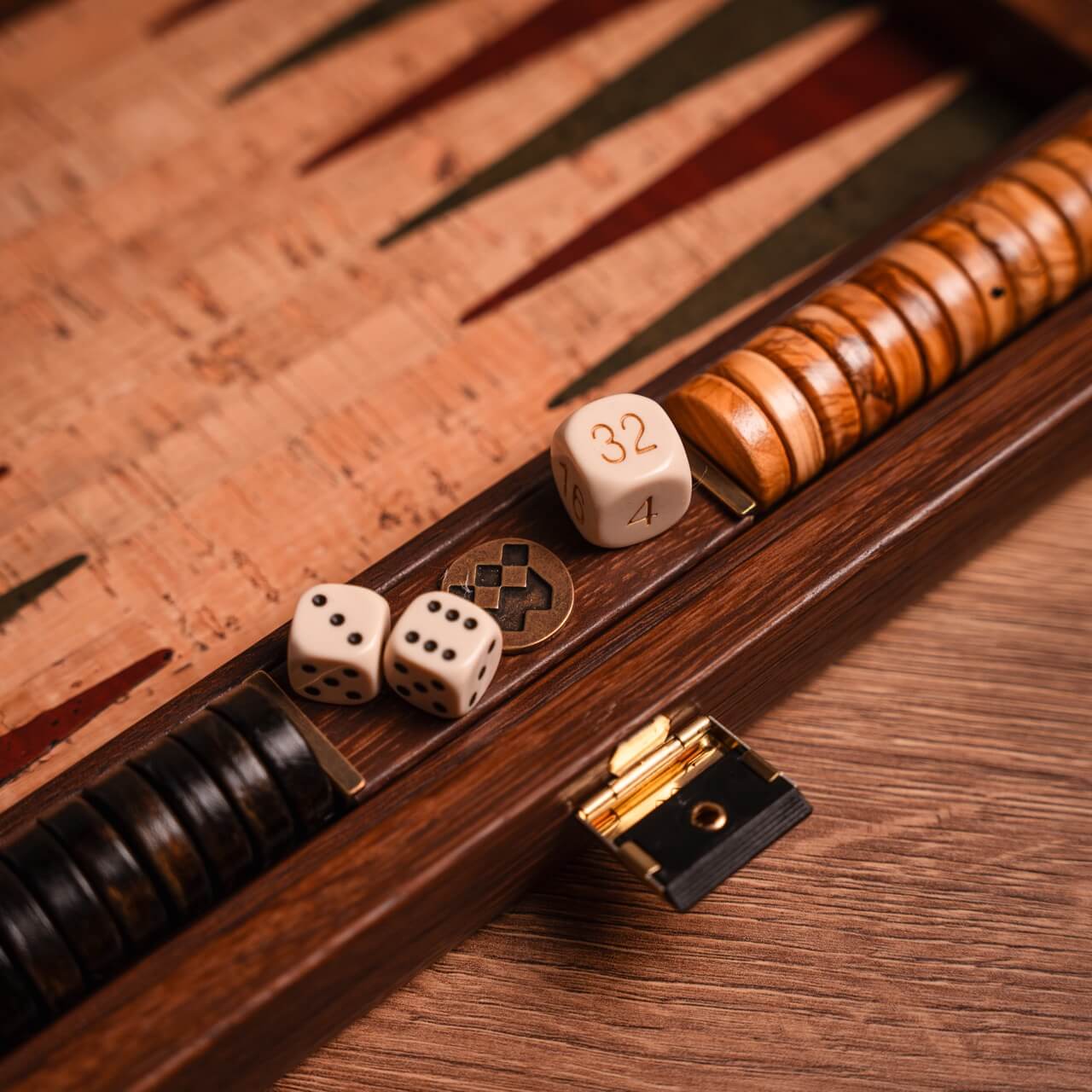Cork Backgammon Set