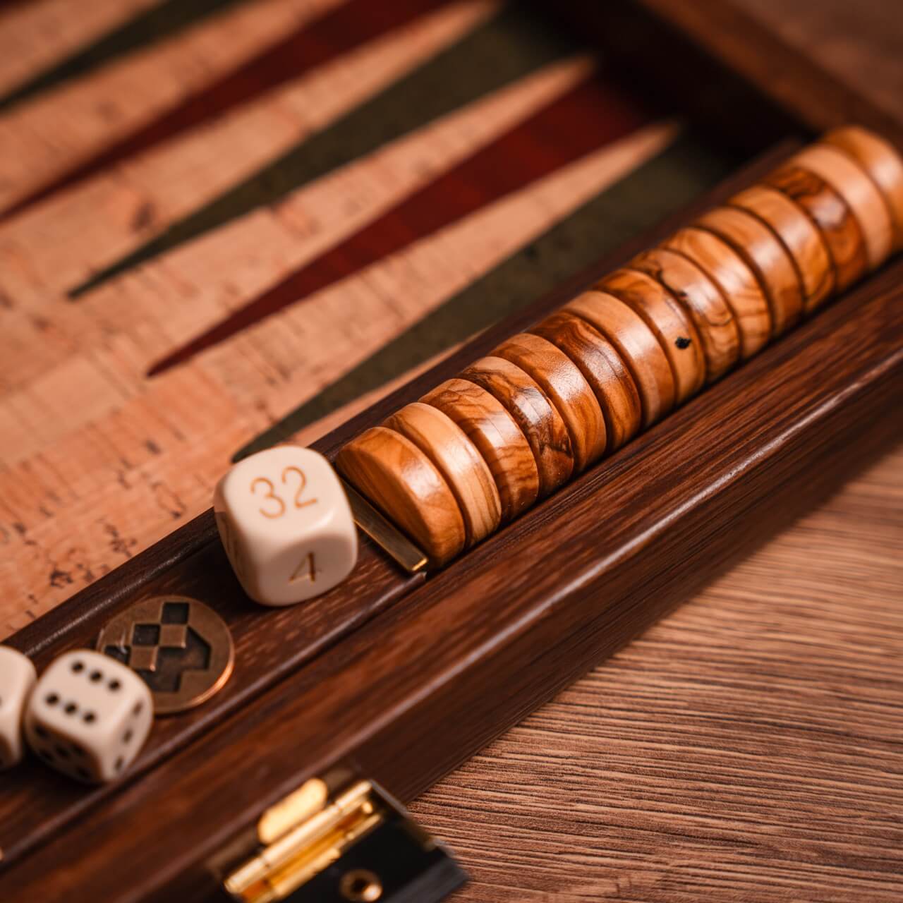 Cork Backgammon Set