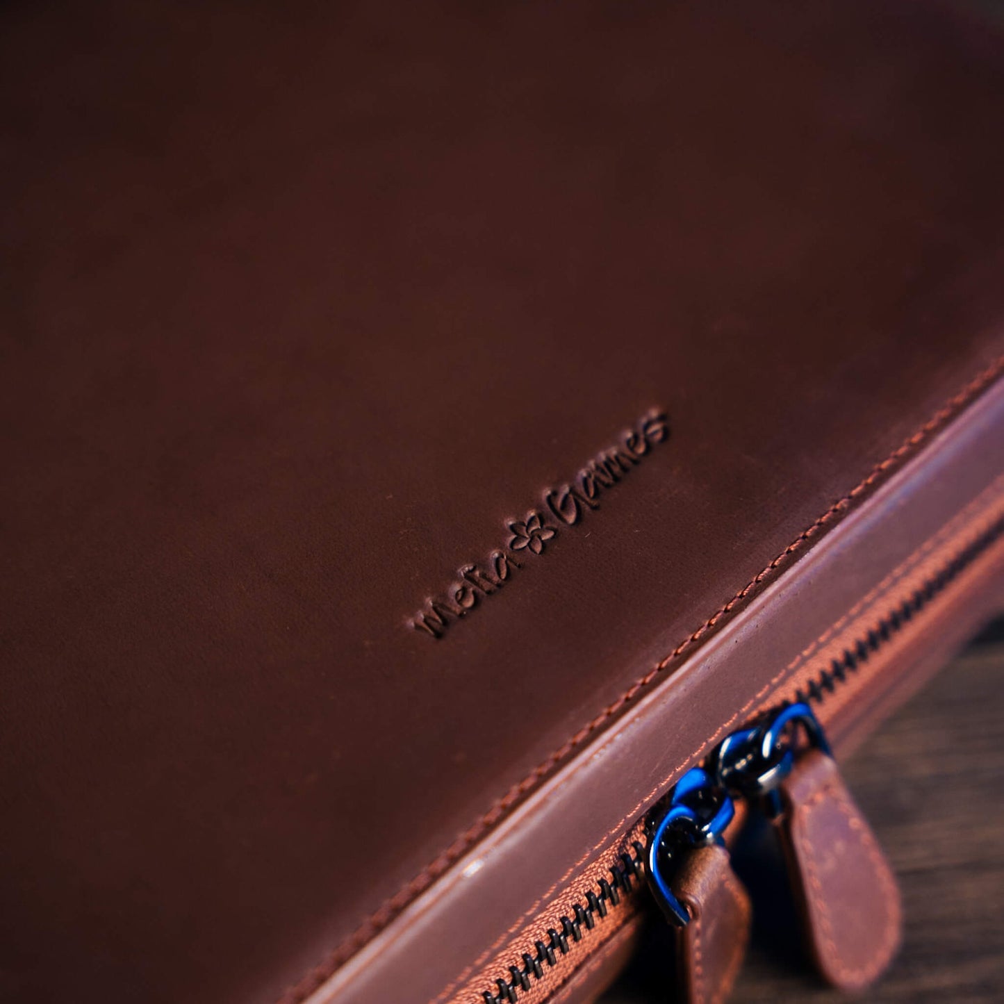 Deluxe Leather Backgammon Case