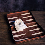 Deluxe Leather Backgammon Case