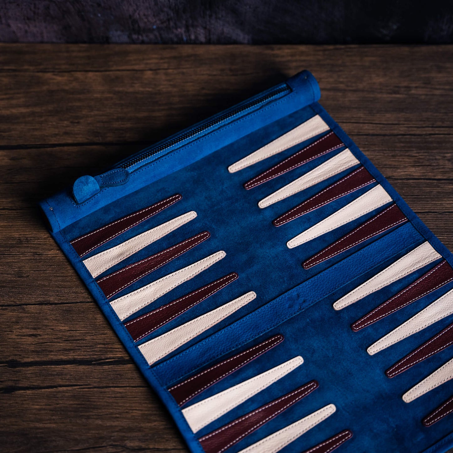 Roll-Up Nubuck Backgammon Set