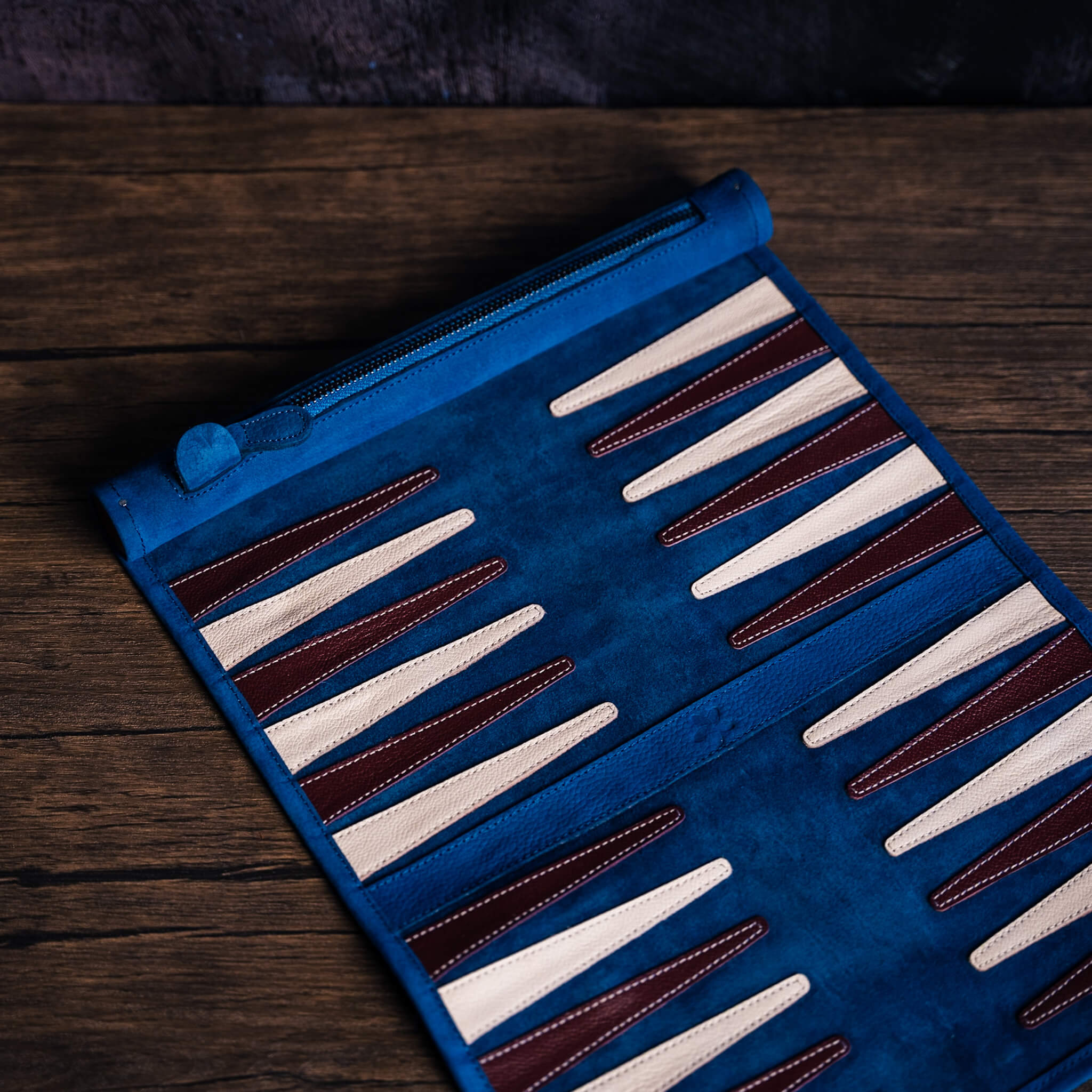 Roll-Up Nubuck Backgammon Set