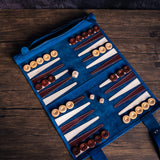 Roll-Up Nubuck Backgammon Set