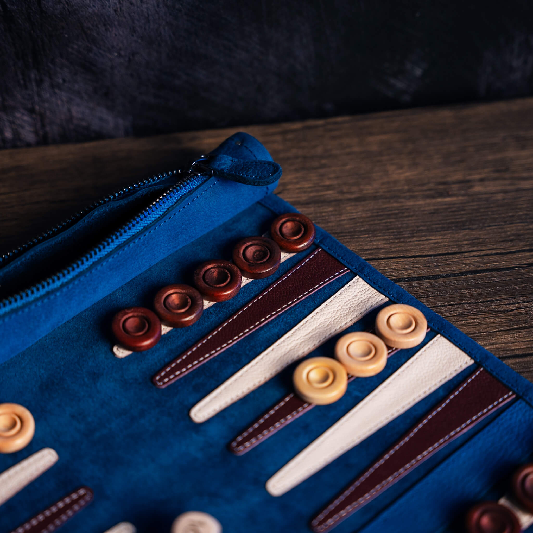 Roll-Up Nubuck Backgammon Set