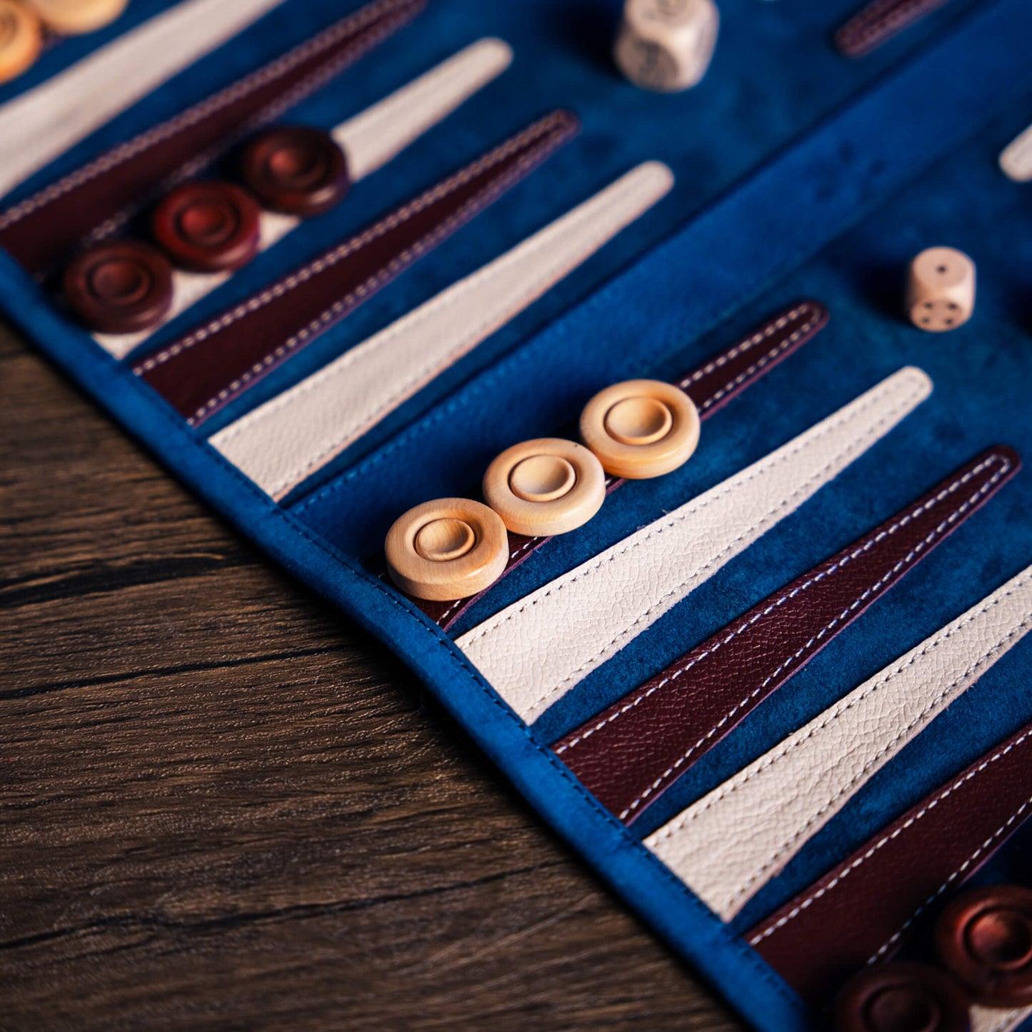 Roll-Up Nubuck Backgammon Set