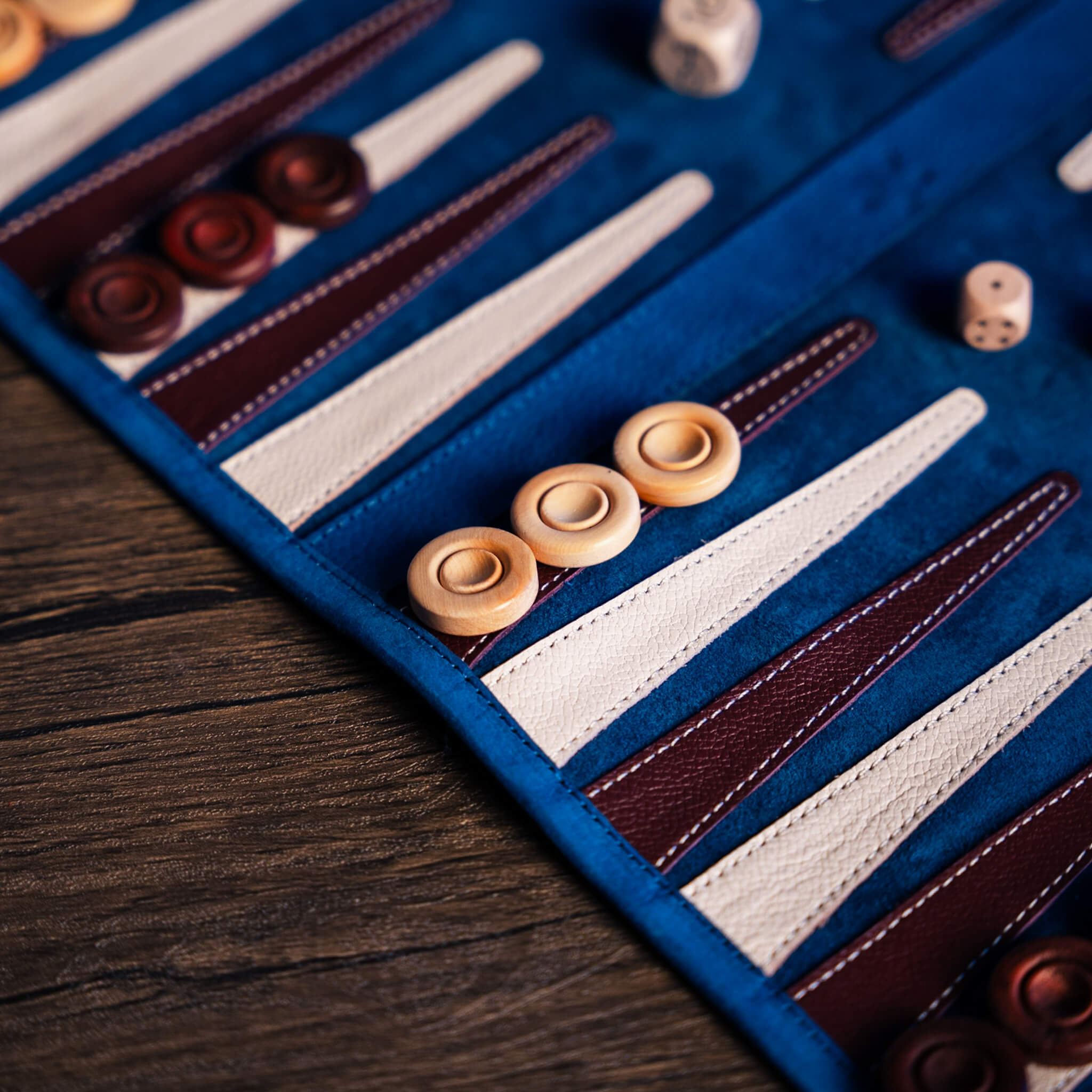 Roll-Up Nubuck Backgammon Set