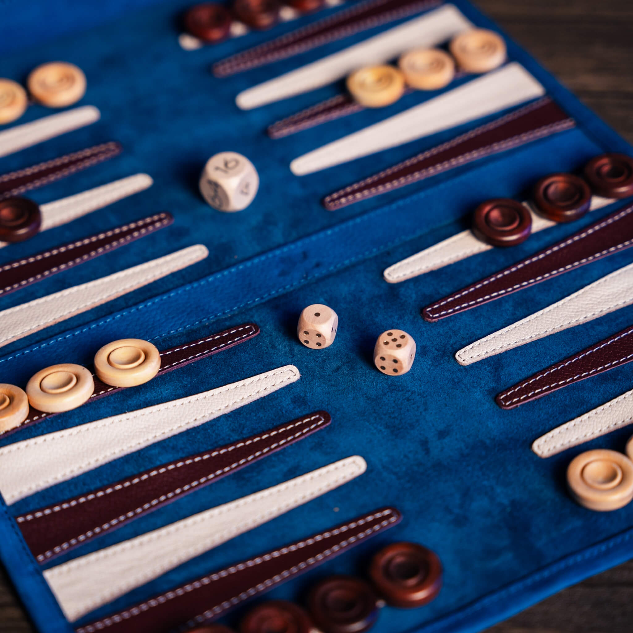 Roll-Up Nubuck Backgammon Set