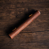 Roll-Up Leather Dice Mat