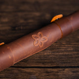 Roll-Up Leather Dice Mat
