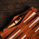Roll-Up Nubuck Backgammon Set