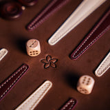 Deluxe Leather Backgammon Case