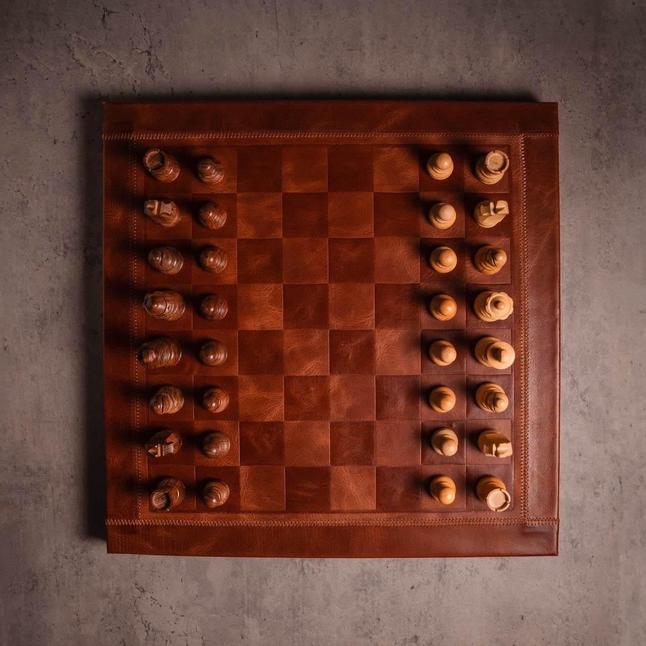 Leather Chess Board