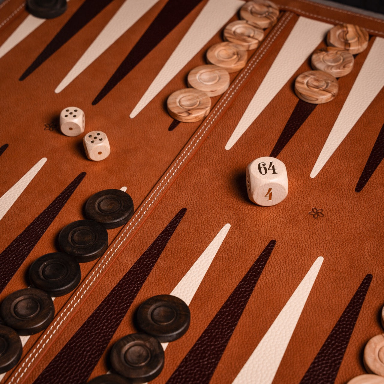Leather Backgammon Board