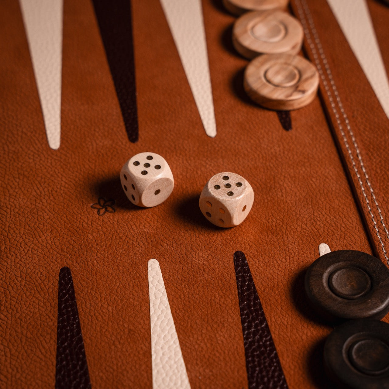 Leather Backgammon Board