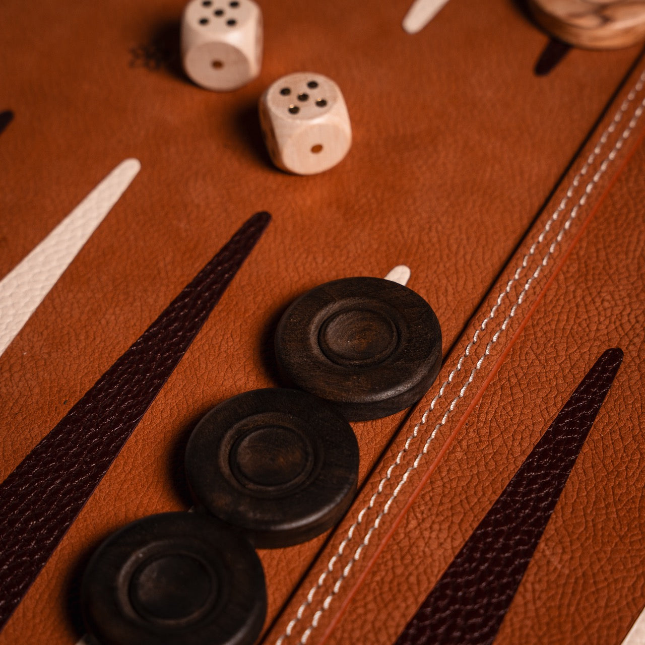 Leather Backgammon Board