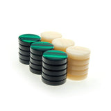 Mother Of Pearl Acrylic Backgammon Stones