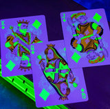 Bicycle Rider Back NEON Playing Cards