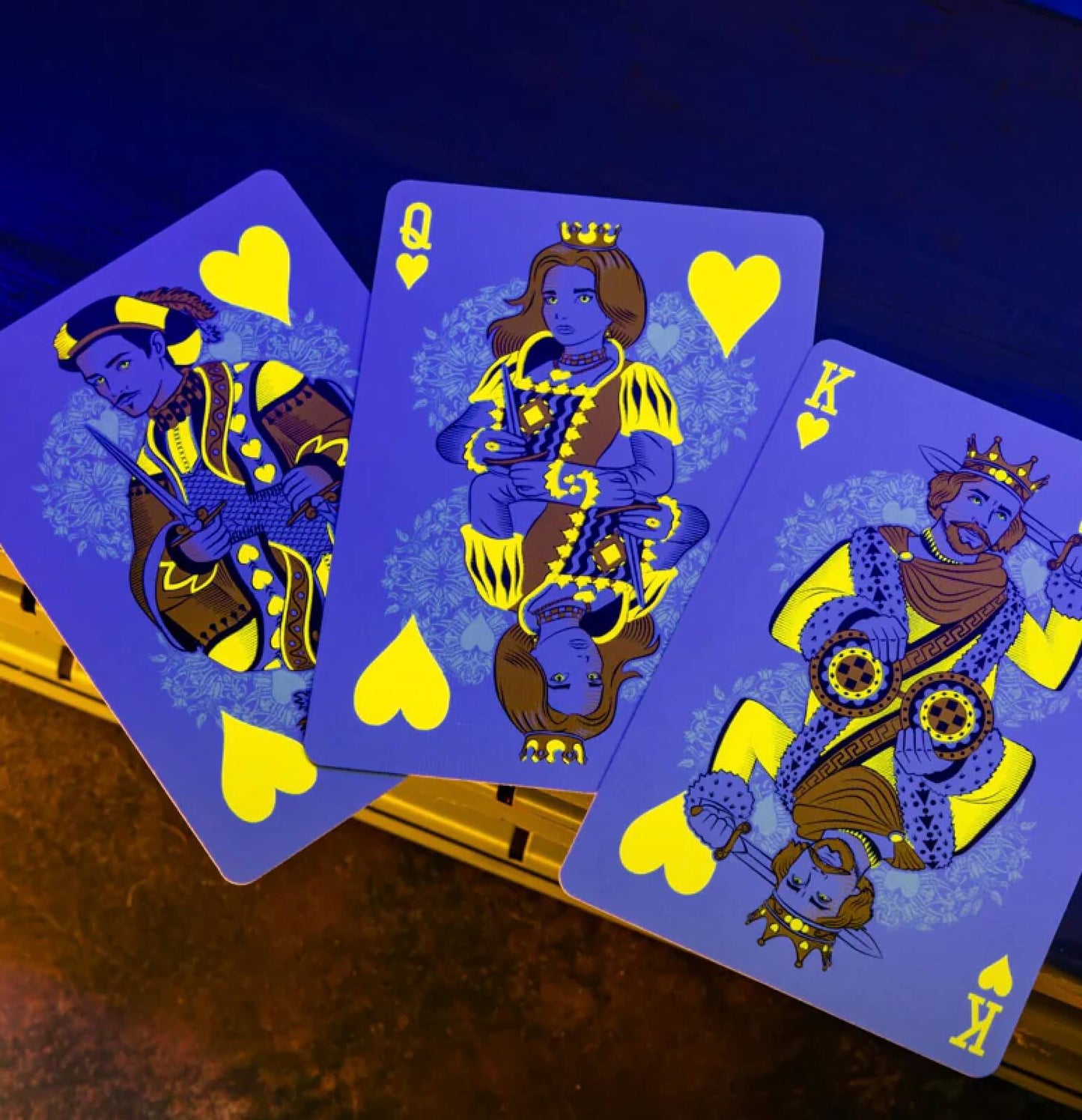 Bicycle Rider Back NEON Playing Cards