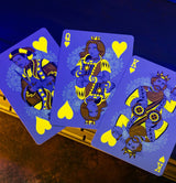 Bicycle Rider Back NEON Playing Cards