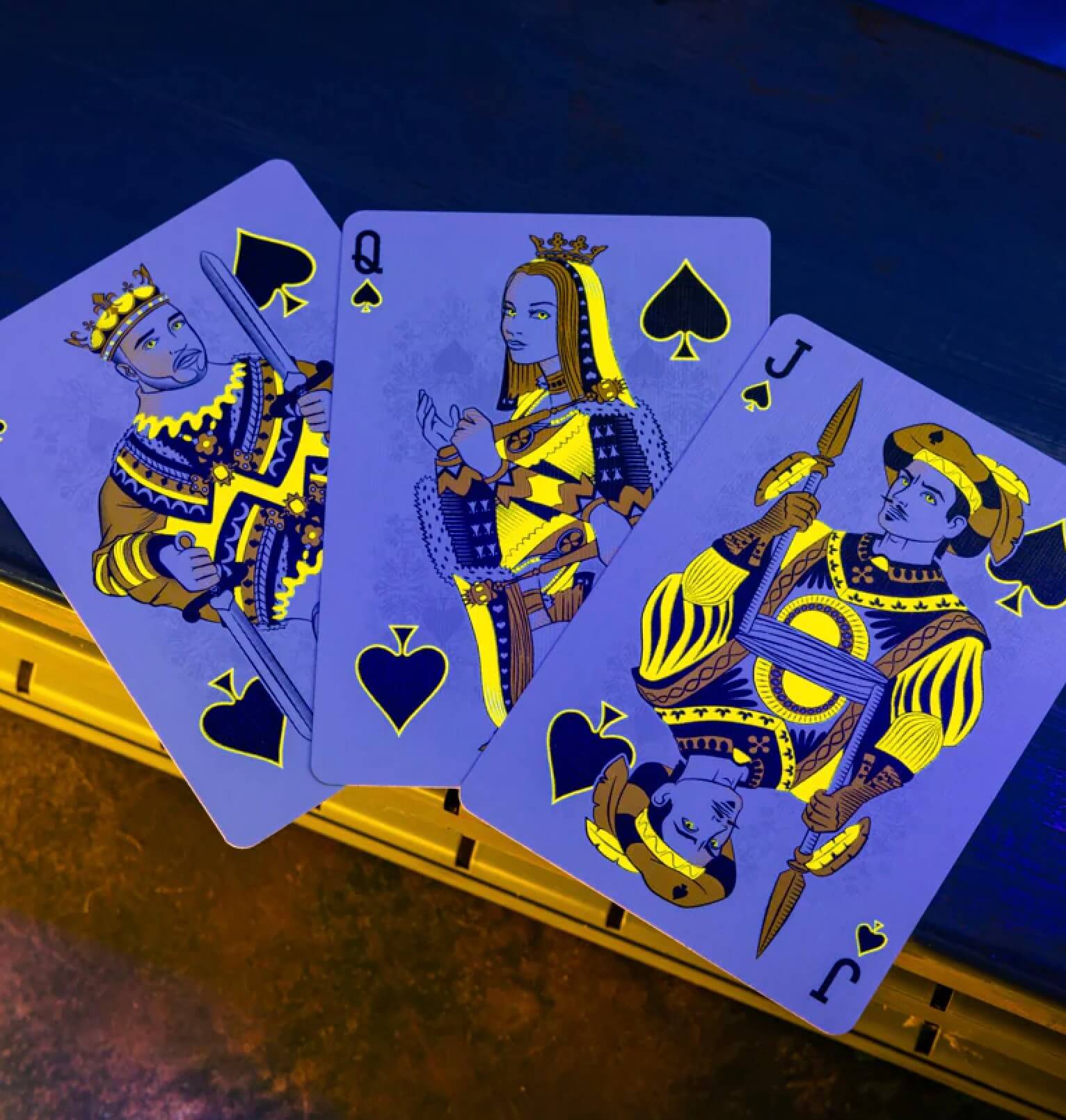 Bicycle Rider Back NEON Playing Cards
