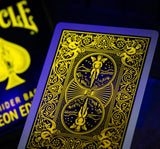 Bicycle Rider Back NEON Playing Cards