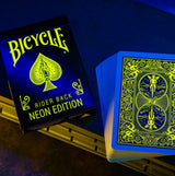 Bicycle Rider Back NEON Playing Cards