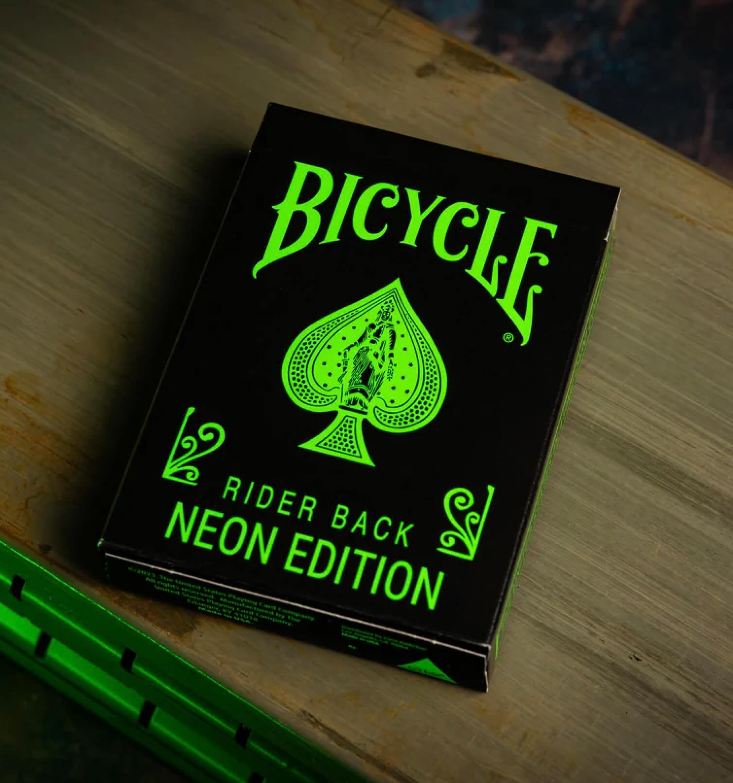Bicycle Rider Back NEON Playing Cards