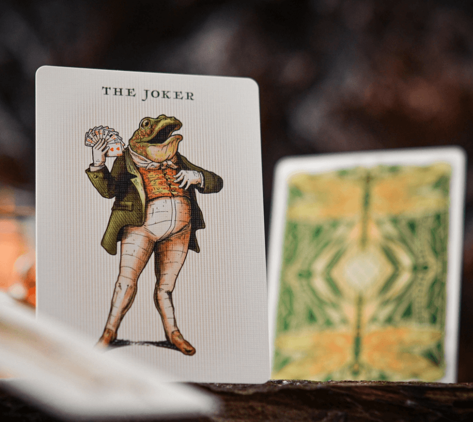Notorious Gambling Frog Playing Cards