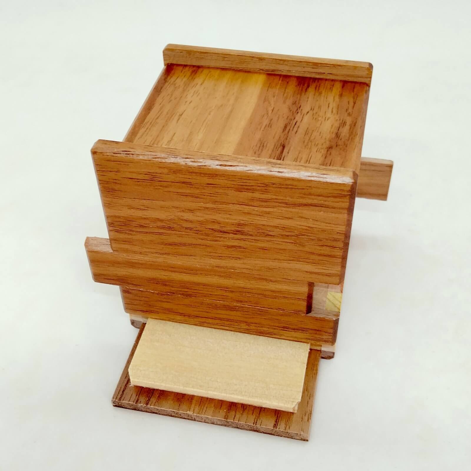 Five Wood Cube Puzzle Box