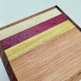 Five Wood Cube Puzzle Box