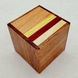 Five Wood Cube Puzzle Box