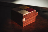 Square Four Woods Puzzle Box