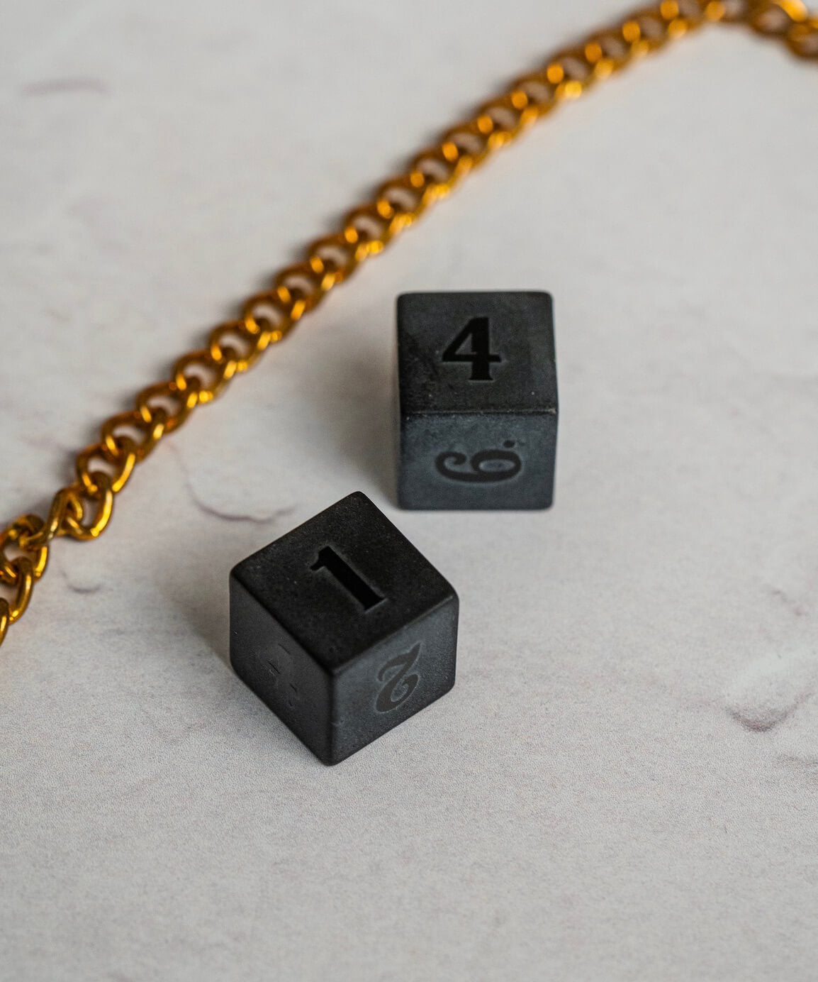 Obsidian Stone Dice