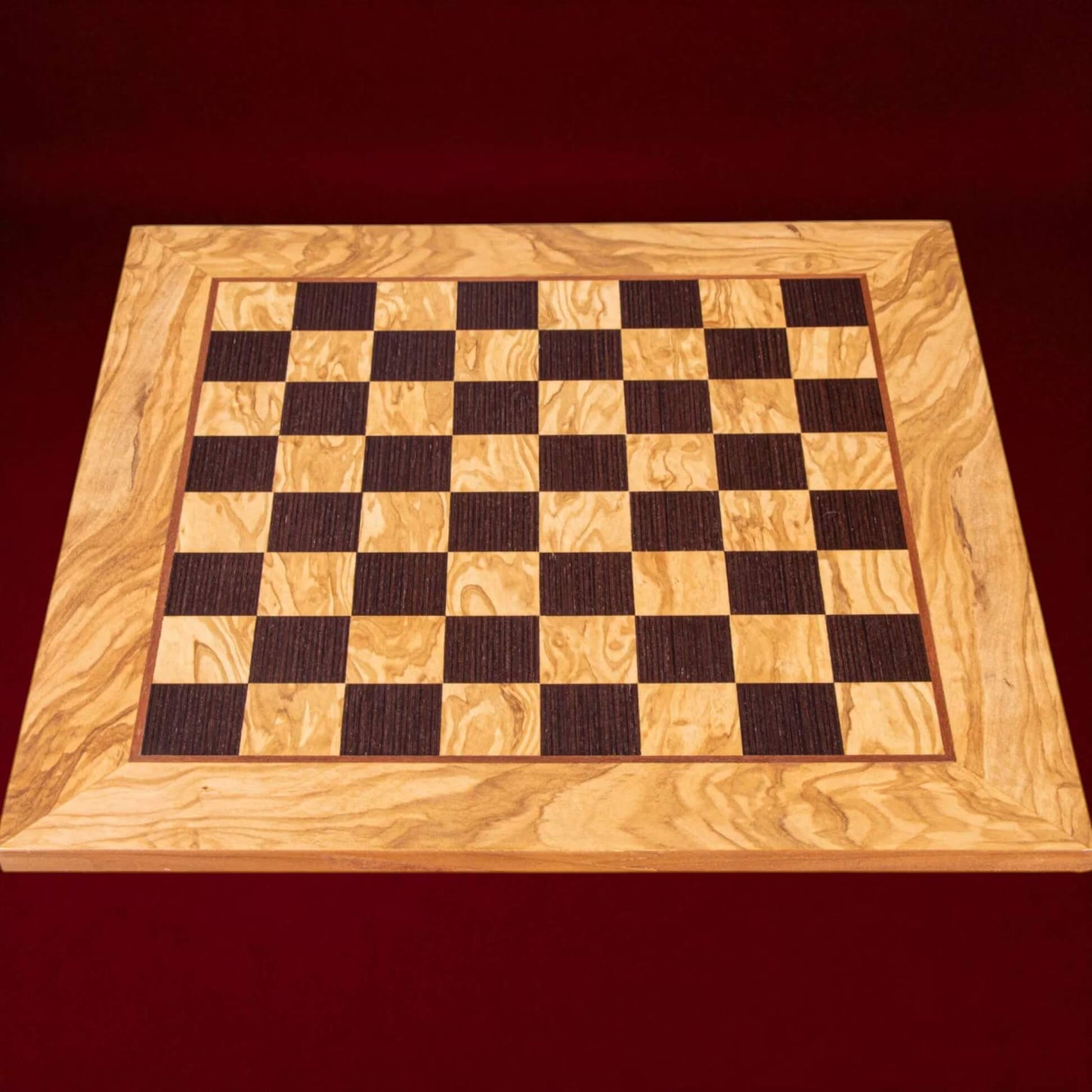 Olive & Wenge Inlaid Chessboard