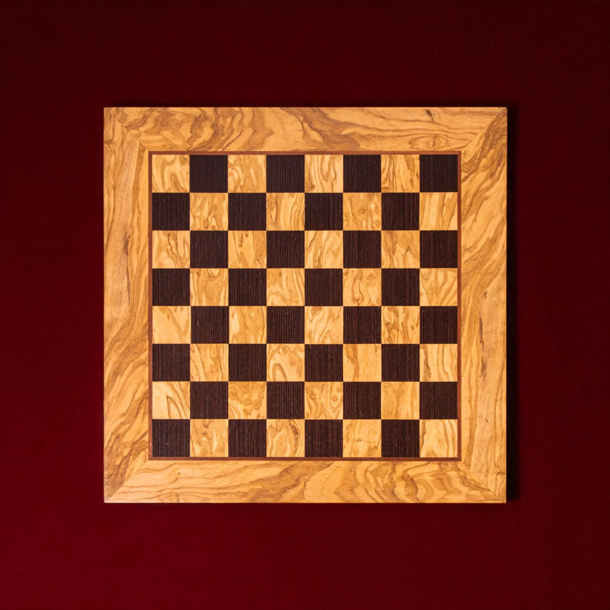Olive & Wenge Inlaid Chessboard
