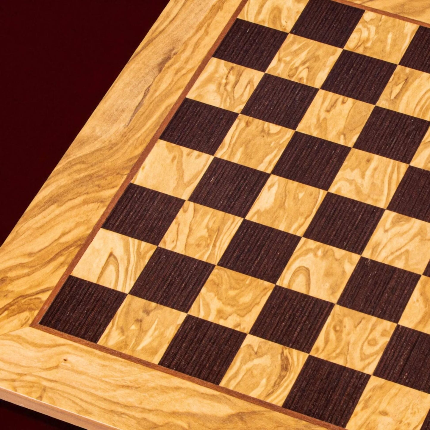 Olive & Wenge Inlaid Chessboard