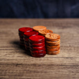 Olive Wood Backgammon Pieces