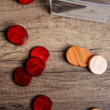 Olive Wood Backgammon Pieces