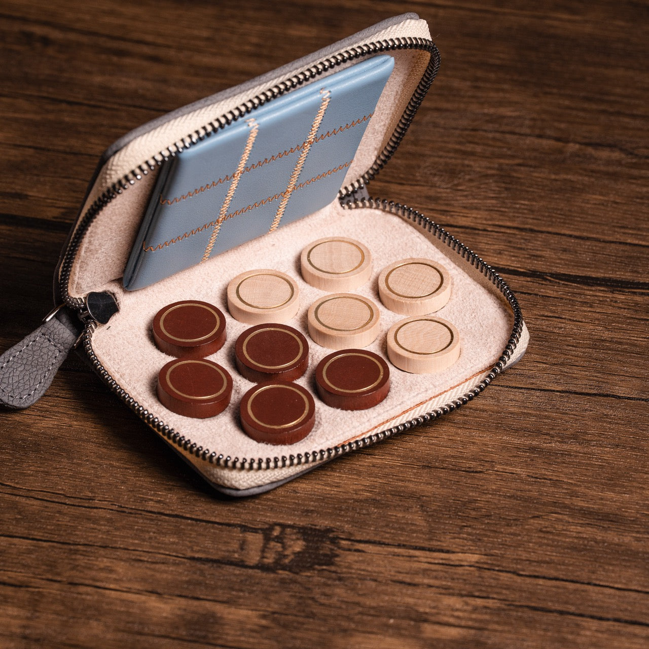 Leather Travel Naughts & Crosses Set
